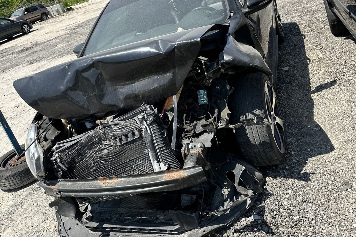 Wrecked car – declared totaled by insurance company Wrecked car - declared totaled by insurance company